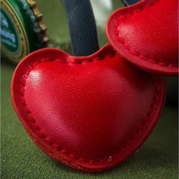 NWT Heart Cherries 🍒 Bag Charm - Picture 6 of 8